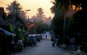 Travel photography:Street in the old quarter of Luang Prabang, Laos