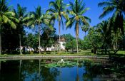 Travel photography:Pond in the Palace Grounds in Luang Prabang, Laos
