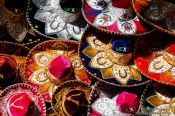 Travel photography:Chichen Itza sombreros for sale, Mexico