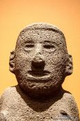 Travel photography:Sculpture at the Mexico City Anthropological Museum, Mexico