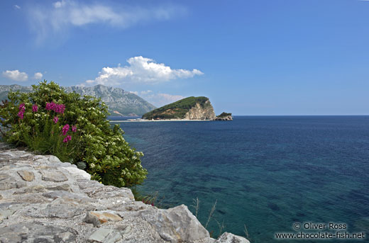 View from the castle walls in Budva
