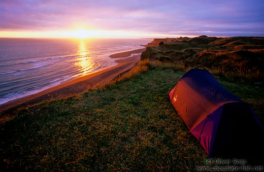 Camping on the Wanganui Coast