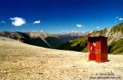 Travel photography:Toilet on Mt. Angelm, New Zealand
