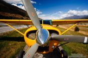 Travel photography:Plane near Lake Wanaka, New Zealand
