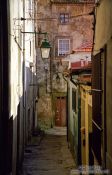 Travel photography:Woman in Porto Back Street, Portugal