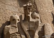 Travel photography:Barcelona Sagrada Familia Passion Facade, Spain