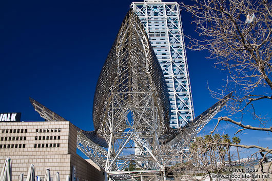 Barcelona Arts Hotel with whale sculpture