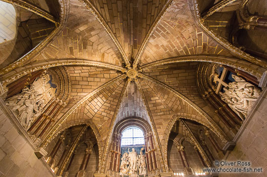 Ceiling inside Avila Cathedral