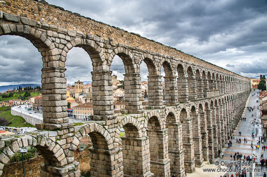 The Roman Aqueduct in Segovia