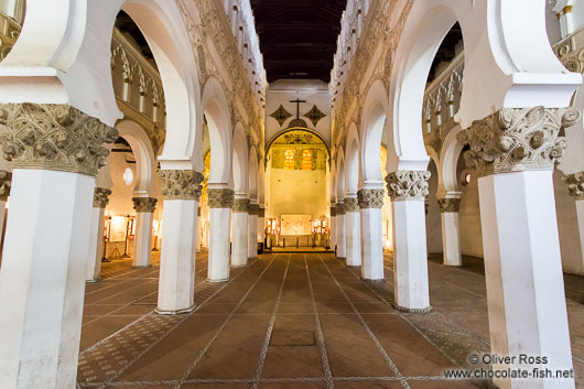 The Santa Maria la Blanca synagogue in Toledo 
