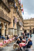Travel photography:Café on the Plaza Mayor in Salamanca, Spain