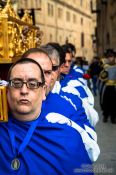 Travel photography:Religious procession during Semana Santa (Easter) in Salamanca, Spain