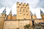 Travel photography:The Alcazar Castle in Segovia, Spain