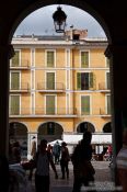 Travel photography:Entrance to the Plaza Major in Palma, Spain