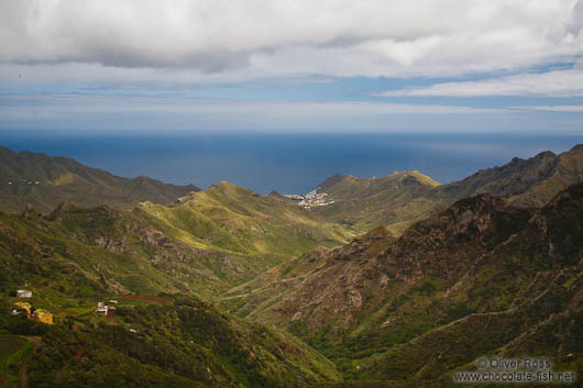 Panoramic view over Tenerife´s Anaga Rural Park