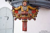 Travel photography:Facade detail in Sankt Gallen , Switzerland