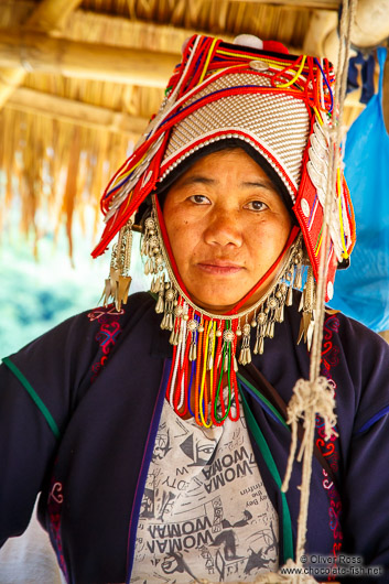 Akha woman at the Ban Lorcha village