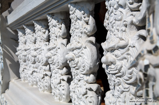Facade detail at the Chiang Rai Silver Temple