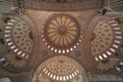 Travel photography:Roof cupolas of the Sultanahmet (Blue) Mosque, Turkey