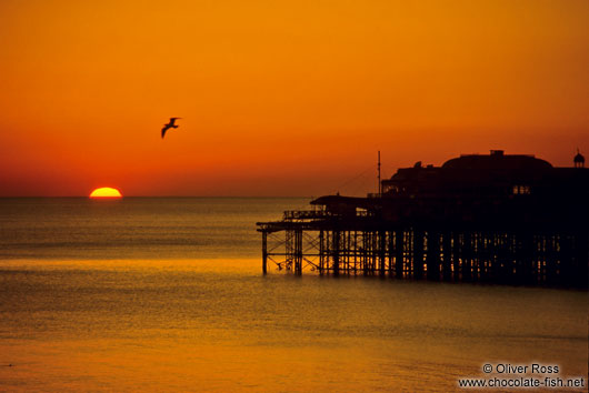 Sunset over Brighton Pier