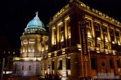 Travel photography:Glasgow`s Mitchell Library by night, United Kingdom