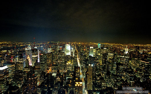 new york city at night. New York City by night