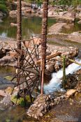 Travel photography:Water wheel in a river near Sapa´s Cat Cat village, Vietnam