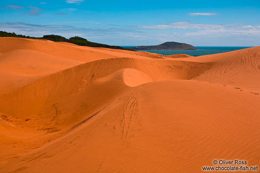 The giant red sand dunes near Mui Ne 