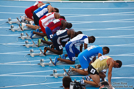 Start of the 100m Men´s Semi-Final