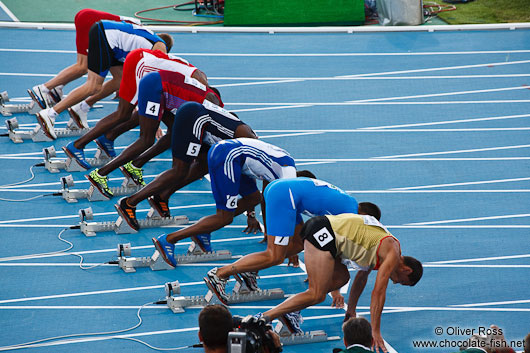 Start of the 100m Men´s Semi-Final