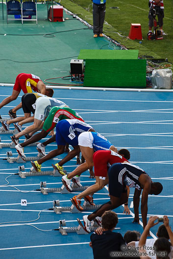 Start of the 100m Men´s Semi-Final