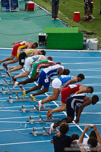 Start of the 100m Men´s Semi-Final