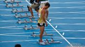 Travel photography:Alexander Kosenkow preparing for the 100m Men´s Semi-Final, Spain