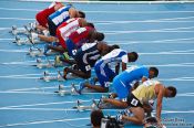 Travel photography:Start of the 100m Men´s Semi-Final, Spain