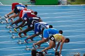 Travel photography:Start of the 100m Men´s Semi-Final, Spain