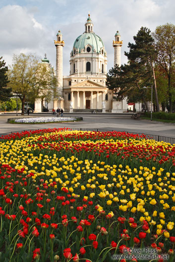 The Karlskirche with gardens