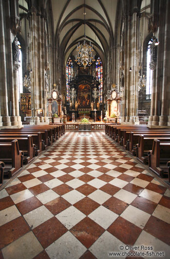 Inside St. Michael´s church in Vienna