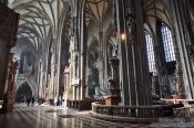 Travel photography:Inside Stephansdom cathedral, Austria