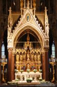 Travel photography:Main altar inside Vienna´s  Votivkirche, Austria