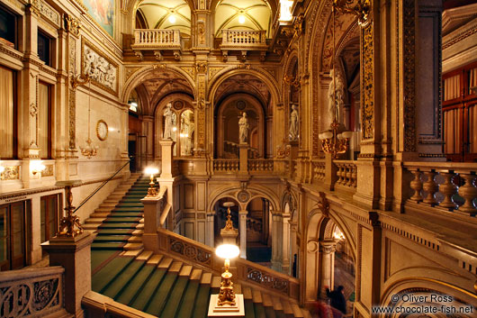 Staircase inside the Vienna State Opera