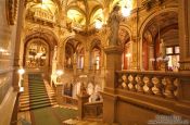 Travel photography:Staircase inside the Vienna State Opera, Austria