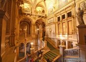 Travel photography:Staircase inside the Vienna State Opera, Austria