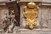 Travel photography:Vienna Pestsäule detail , Austria