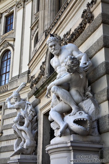 Heracles with Hyppolita (front) and Hydra (back) in Vienna´s Hofburg