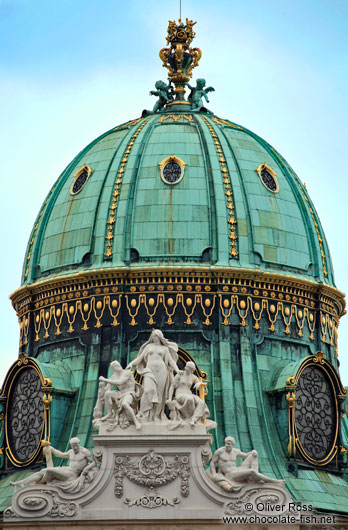 Cupola over the northern Entrance to the Vienna Hofburg