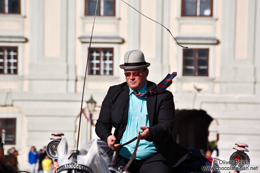 Fiaker driver in Vienna´s Hofburg