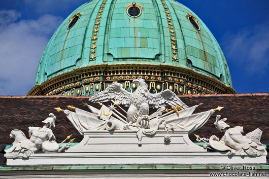 Vienna Hofburg imperial eagle and cupola