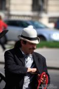 Travel photography:Fiaker driver in Vienna´s Hofburg, Austria