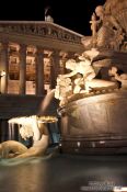 Travel photography:Detail of the Pallas-Athene fountain outside the Austrian parliament in Vienna, Austria