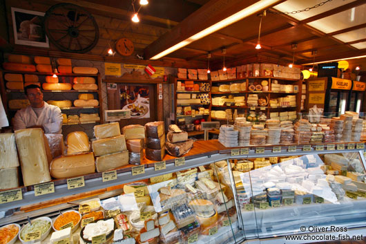 Vienna Naschmarkt cheese shop 